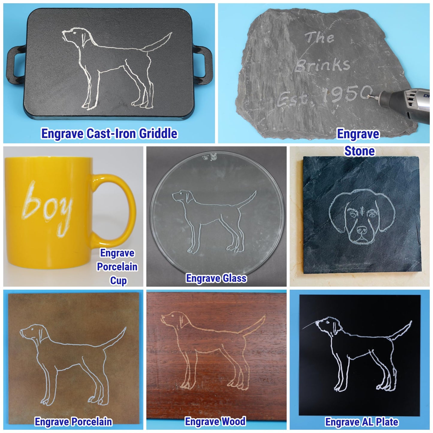 20 Pcs Carbide Burr Bits 1/8" Shank Compatible with Dremel Milwaukee Metal Grinding Wood Stone Steel Carving Cutting Engraving Grinder Kit Attachment Rotary Tool Accessories Set Harder than Diamond