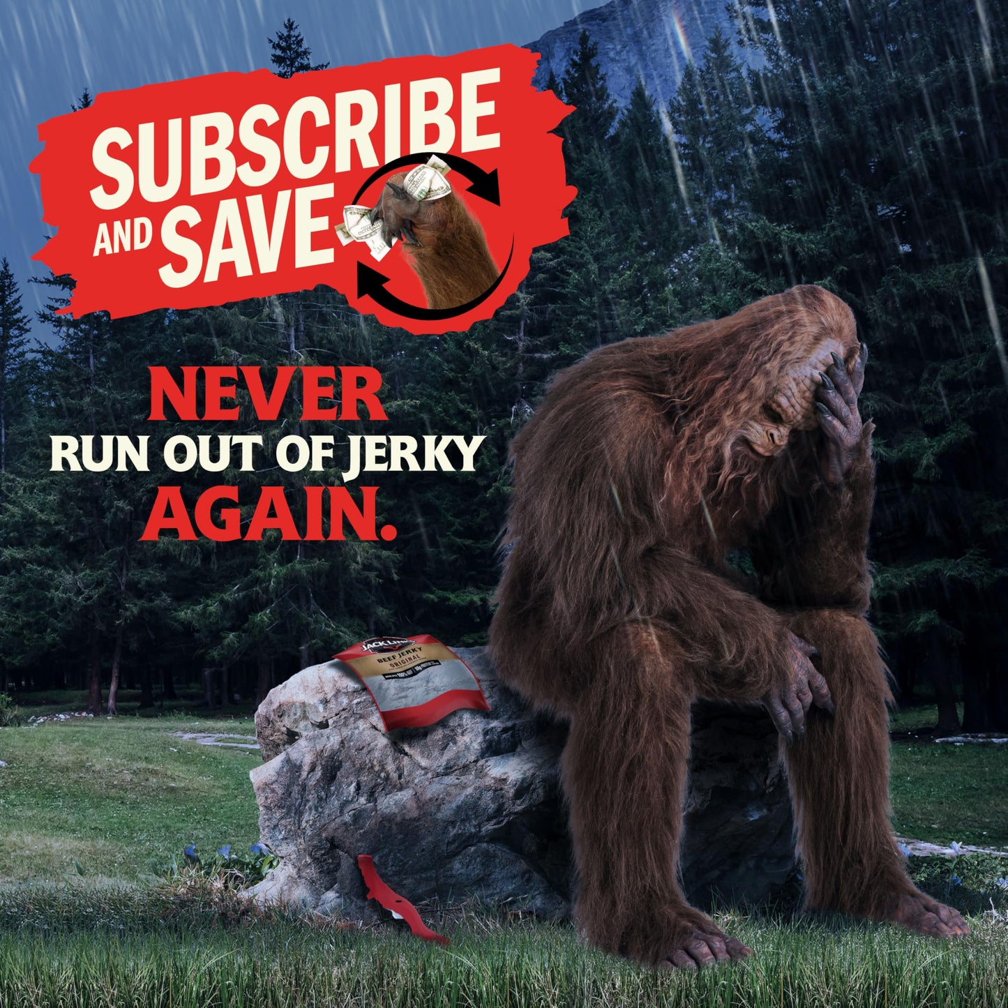 Jack Link's Beef Jerky, Original, Multipack Bags - Flavorful Meat Snacks for Lunches, Ready to Eat Protein Snacks, Individual Packs - 7g of Protein, Made with 100% Beef - 0.625 oz (Pack of 20)