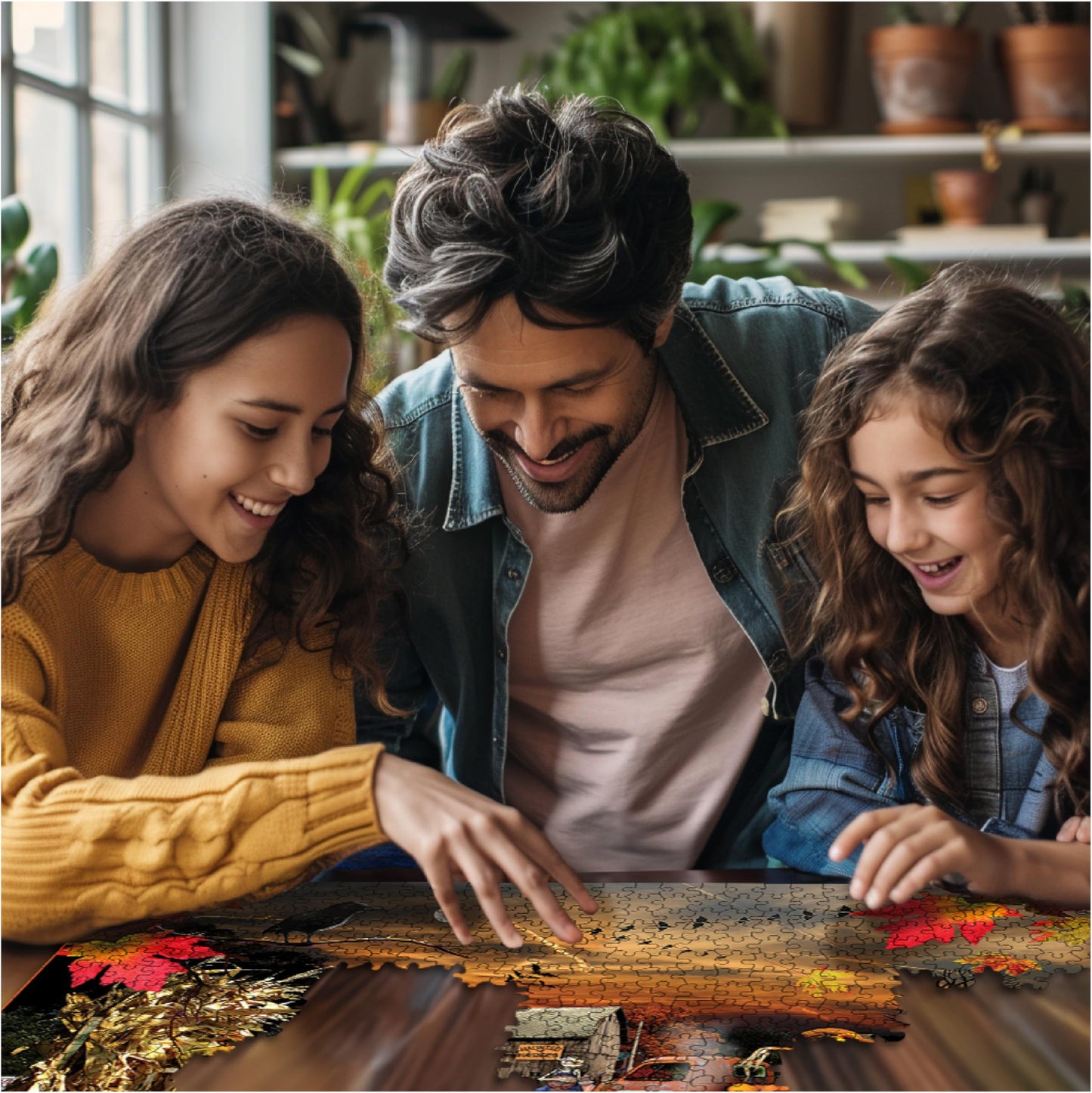 White Mountain Jack O Lanterns Halloween Puzzles 1000 Pieces Pumpkin Puzzle for Fall and Autumn