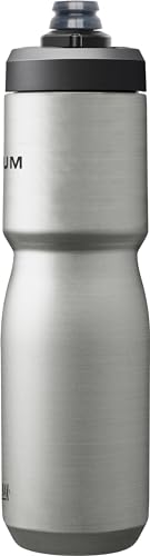 CamelBak Podium Steel Insulated Stainless Steel Bike Water Bottle Stainless, 22oz