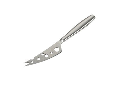 BOSKA Stainless Steel Cheese Knife - Copenhagen Nr.2 For All Types of Cheese - Multi-Functional Cheese Slicer - Handheld Slicer - Silver Non-Stick - Dishwasher Safe - For Kitchen Cooking