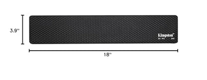 HyperX Wrist Rest - Full Sized - Cooling Gel - Memory Foam - Anti-Slip - Ergonomic - Keyboard Accessory, Black