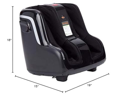 Human Touch Reflex5s Foot & Calf Massager for Stress & Plantar Fasciitis Relief+Relaxation +Kneading & Compression for Circulation Support -1 Year Warranty - Adjustable Fit for Women & Men Size 12