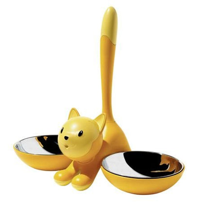 Alessi AMMI09 B Tigrito Cat Bowl, Black, Black