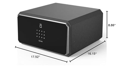 BOFON W-Series Security Box with Key, Safe Box,1.45 Cubic Fingerprint Password,Safety Boxes for Home
