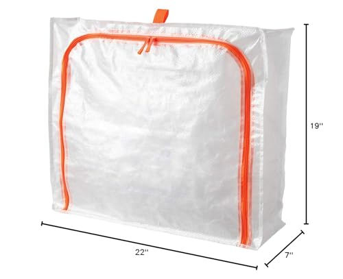 IKEA Parkla Storage Case, 55X49X19 Cm (22X19X7, Polypropylene),Transparent