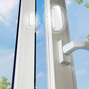 HEIMAN WiFi Door Sensor, Check Door Open/Closed Status, Smart Window Door Contact Sensor Alarm for Home Security, APP Remote Notification, Door Open Detector Compatible with Alexa and Google Assistant