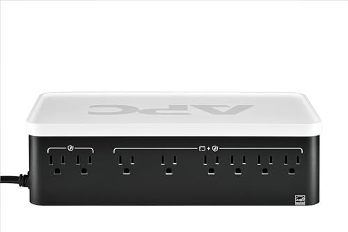 APC UPS Battery Backup, 900VA UPS with 6 Backup Battery Outlets, Type C USB Charging, BE900G3 Back-UPS