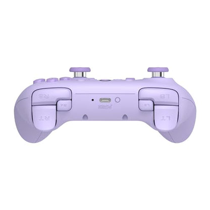 8BitDo Ultimate 2C Wireless Controller for Windows PC and Android, with 1000 Hz Polling Rate, Hall Effect Joysticks and Triggers, and Remappable L4/R4 Bumpers (Purple)