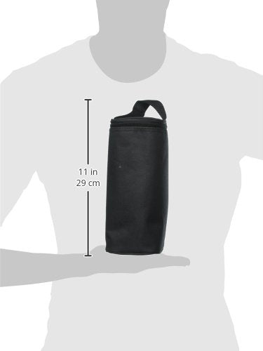 J.L. Childress Breast Milk Cooler Travel Bag - Insulated Baby Bottle Storage Bag, Portable Organizer Pack for Breast Milk, Use for Daycare or On the Go, Fits 1-2 Bottles - Black
