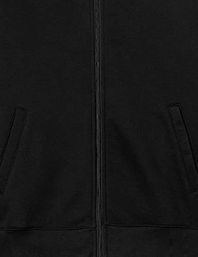 Amazon Essentials Men's Sweatshirt, Mock Neck, Fleece Zip Up, Black, X-Large