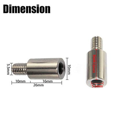 Arcity 3 Pcs Classic Arcade Joystick Shaft Extender Rod Jamma Extension for Sanwa Joystick 15mm DIY Controller Metal New