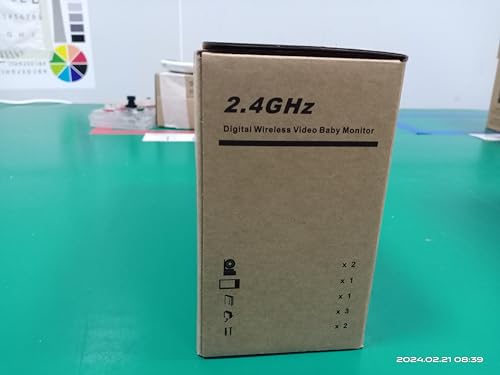 Blemil Baby Monitor with 2 Cameras and Audio, 4.3'' IPS Split-Screen Monitor with 29-Hour Battery, 1000ft Range Pan-Tilt-Zoom Video Baby Monitor No WiFi, 2X Zoom