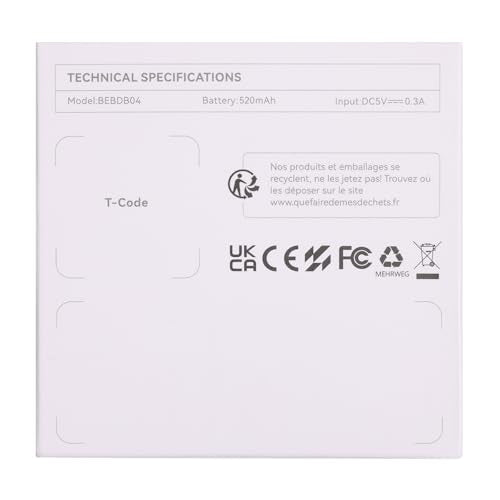 Babelio White Noise Sound Machine for Adults Kids Baby, Travel Sound Machine for Sleep, Mini and Portable, 15 Non-looping Sounds, Timer, Memory Function, Easy to Pocket and Travel White