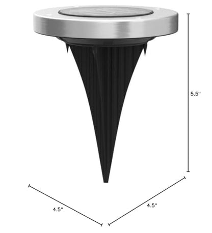 Biling Solar Outdoor Lights 12 Pack, Bright 12 LEDs Solar Ground Lights Waterproof, Flat Landscape Lighting Solar Powered for Yard Walkway Pathway Garden Driveway (White)