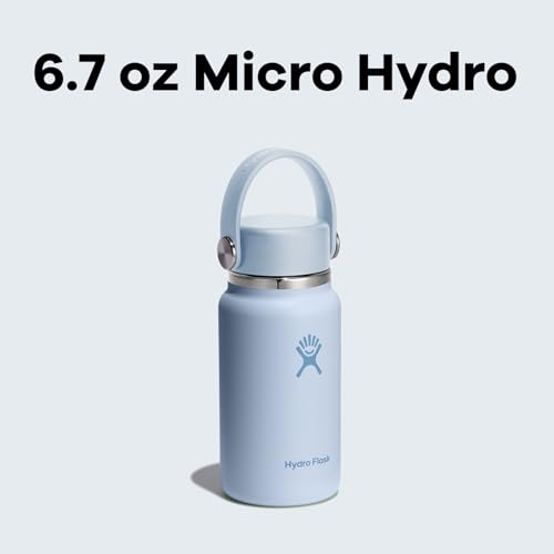 Hydro Flask Micro Bottle - Insulated Mini Leak Proof Flask for Purse or Pocket in 6.7 Oz Trillium Pink