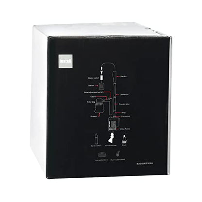 boxtech Upgraded Electric Aquarium Cleaner, 12V DC/28W Auto Fish Tank Gravel Cleaning kit 6 in 1 Change Water and Wash Sand Filter for Aquarium 10-200 Gallon