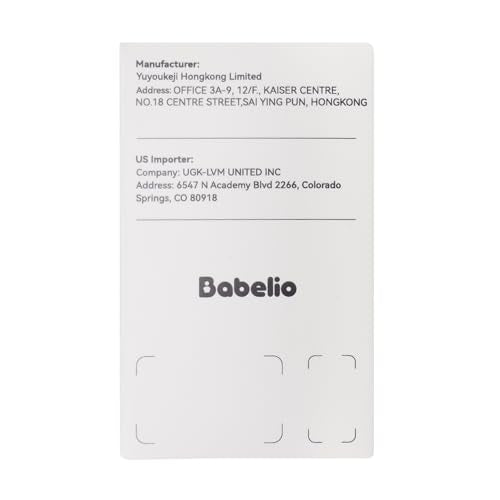 Babelio White Noise Sound Machine for Adults Kids Baby, Travel Sound Machine for Sleep, Mini and Portable, 15 Non-looping Sounds, Timer, Memory Function, Easy to Pocket and Travel White