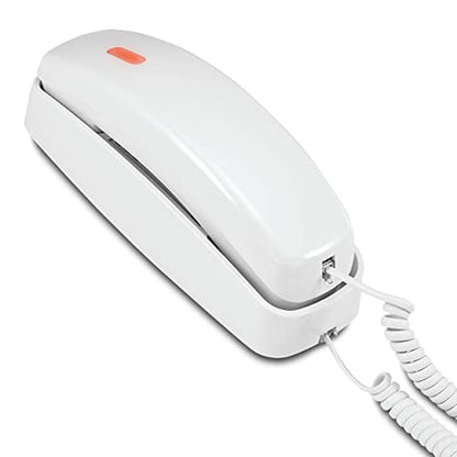 AT&T TRIMLINE 213 Corded Home Phone with Extra Big Buttons & Visual Ringer. No AC Power Required, Improved Easy-Wall-Mount, Lighted Keypad, 10 Speed Dial Keys, Volume Control, Senior Friendly. White