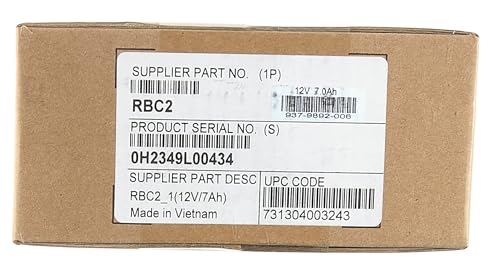 APC UPS Battery Replacement, RBC2, for APC Back-UPS Models BE500R, BK300C, BK350, BK500, BK500BLK, BK500M, BK500MC, BK500MUS, and SC420, SU420NET