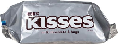 HERSHEY'S HUGS & KISSES Milk Chocolate and White Creme Candy Family Pack, 15.6 oz