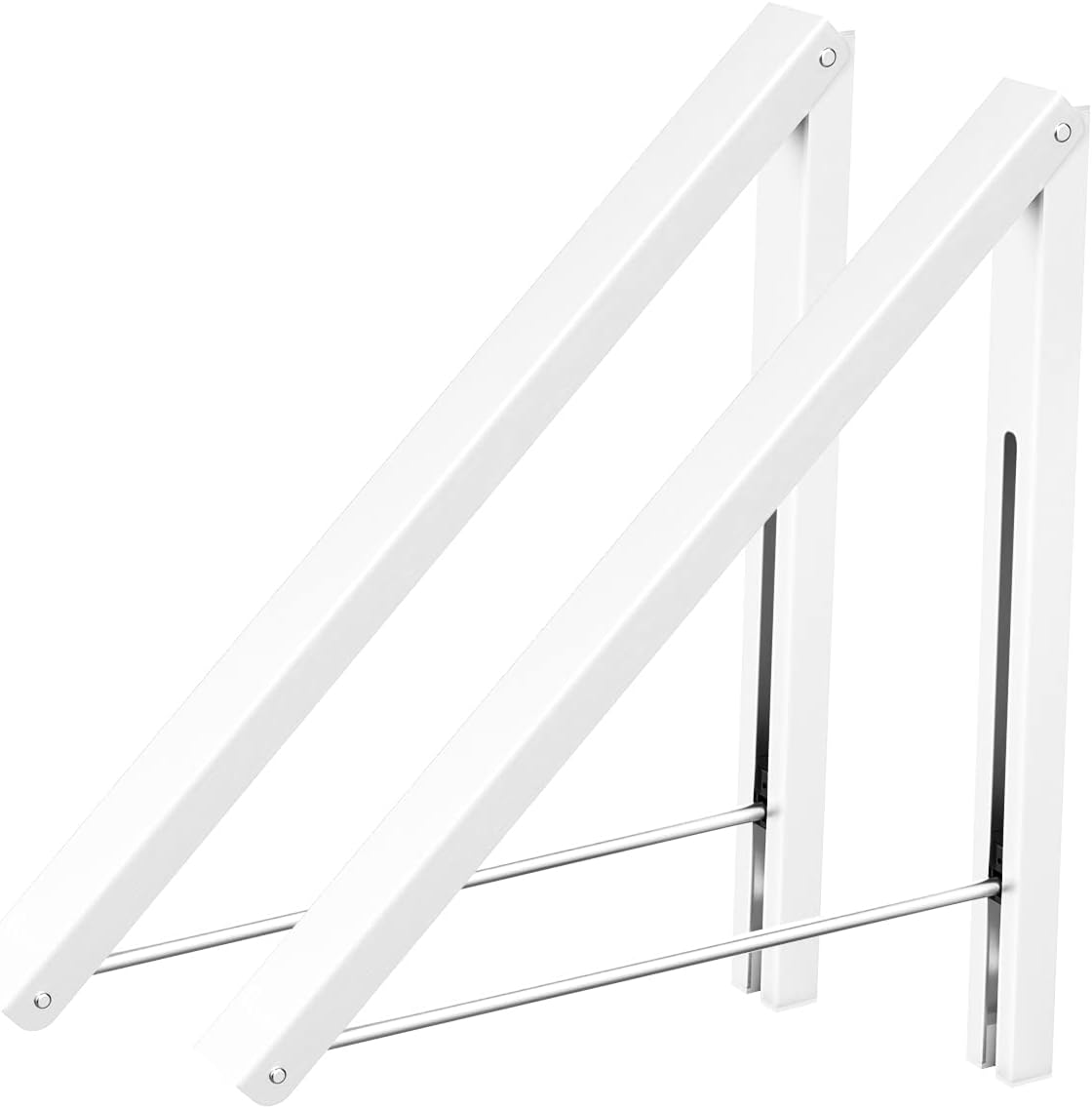 Anjuer Drying Rack Wall Mounted Clothes Hanger Folding Wall Coat Racks Aluminum Home Storage Organiser Space Savers