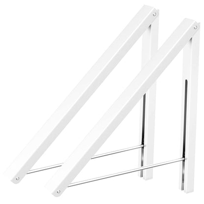 Anjuer Drying Rack Wall Mounted Clothes Hanger Folding Wall Coat Racks Aluminum Home Storage Organiser Space Savers