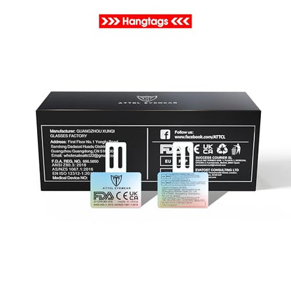 ATTCL Sunglasses For Men - Upgraded Sports Polarized Sunglasses for Cycling Driving Fishing UV Protection 7027-C3 Silver