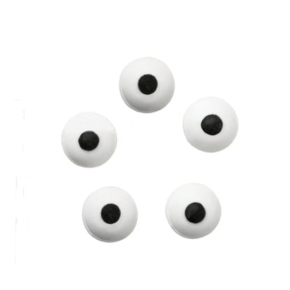 Wilton Edible Candy Eyeball Sprinkles, Small Edible Googly Eyes for Decorating Cupcakes, Cookies & Halloween Treats, Black and White, 0.88 oz