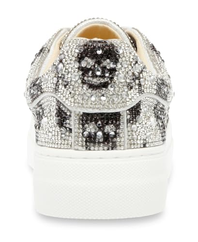 Betsey Johnson Women's Sidny Sneaker, Skulls, 8.5