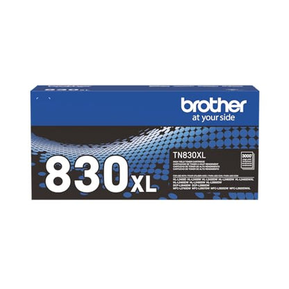 Brother Genuine TN830XL Black High Yield Printer Toner Cartridge - Print up to 3,000 Pages(1)