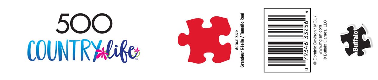 Buffalo Games - Dominic Davison - Autumn Farmhouse - 500 Piece Jigsaw Puzzle For Adults -Challenging Puzzle Perfect for Game Nights - Finished Size is 21.25 x 15.00