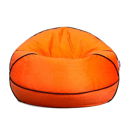 Big Joe Sports Ball Child-Sized Bean Bag Chair, Basketball Plush, Soft Polyester, 2.5 feet