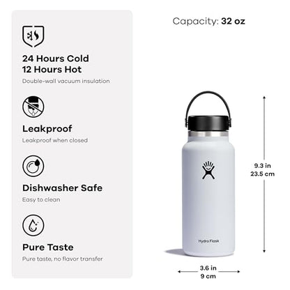 Hydro Flask 32 Oz Wide Flex Cap Black