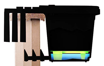 Apollo Exports International 24" Adjustable Railing Planter, Black