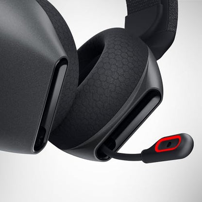 Alienware Tri-Mode Wireless Gaming Headset AW725H - Wired/Wireless, Bluetooth 5.3, Audio Output - 20 Hz, Mini-Phone (3.5mm), Battery Talk Time Up to 55 Hrs (Bluetooth), Dark Side of The Moon