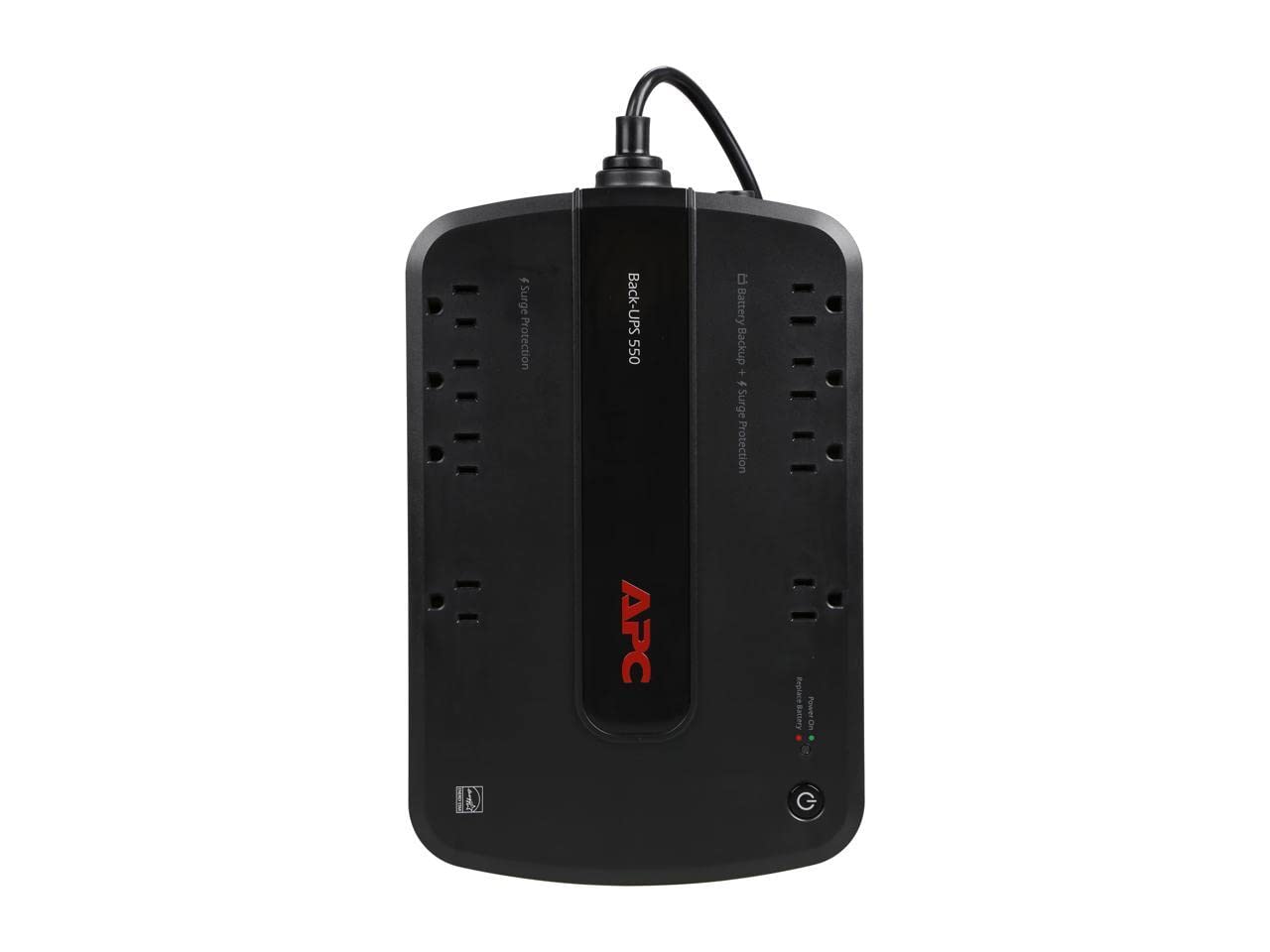 APC UPS Battery Backup for Computer, BE550G Surge Protector with Battery Backup, Dataline Protection