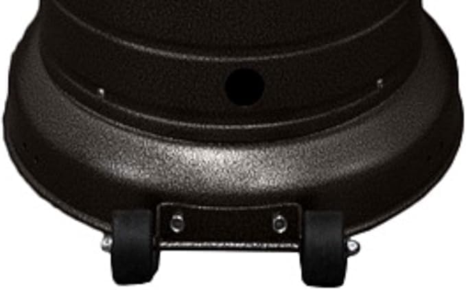 AZ Patio Outdoor Propane Gas Patio Heater, 48K BTU's, Open Door Design, Adjustable Table, Single pole, CSA approved, Hammered Bronze Finish