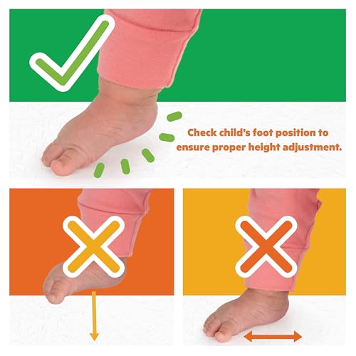 Bright Starts Around We Go 2-in-1 Baby Walker, Discovery Activity Center and Table, Tropic Coral, Ages 6 Months+