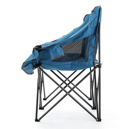 ARROWHEAD OUTDOOR Portable Folding Double Duo Camping Chair Loveseat w/ 2 Cup & Wine Glass Holder, Heavy-Duty Carrying Bag, Padded Seats & Armrests, Supports up to 500lbs, USA-Based Support