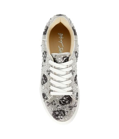 Betsey Johnson Women's Sidny Sneaker, Skulls, 8.5