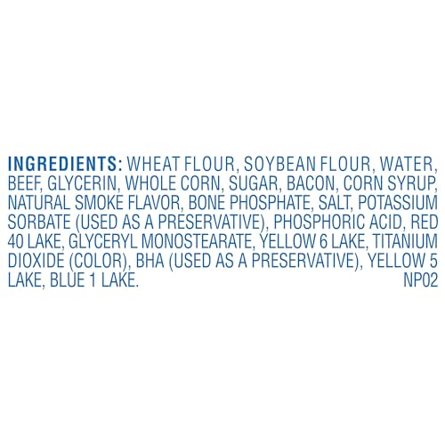 Canine Carry Outs Dog Treats, Bacon Flavor, 22.5 Ounce (Pack of 4), Made with Real Bacon