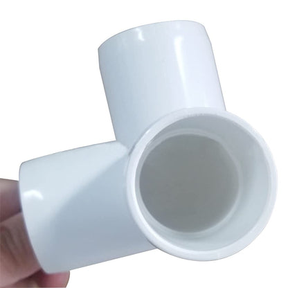 ANPTGHT 1“ Tee PVC Fitting 3 Way Elbow Connector, Furniture Grade 90 Degree Elbow Side Outlet, PVC Corner Fittings for Building Furniture Greenhouse Shed Pipe Fittings Tent Connection (Pack of 8)