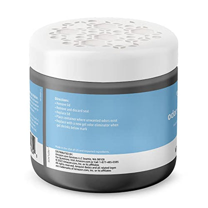 Amazon Basics Gel Odor Eliminator, Activated Charcoal, Fragrance Free, 17 Oz, Pack of 1