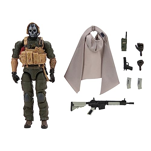 Call of Duty "Ghost (Jawbone) - 6.5-inch Articulated Figure with Swappable Hands and Weapon Accessories