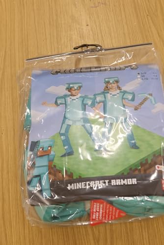Armor Deluxe Minecraft Costume, Blue, Small (4-6)
