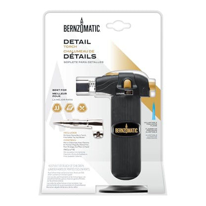Bernz-O-Matic ST2200T Micro Flame Butane Torch Kit, Small, Black