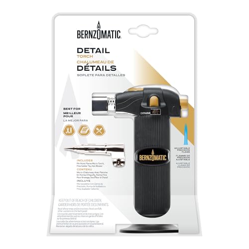 Bernz-O-Matic ST2200T Micro Flame Butane Torch Kit, Small, Black