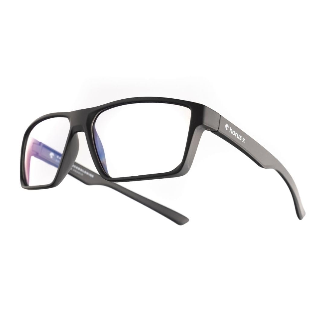 Horus X - Gaming Glasses | Blue Light Blocking Computer Screen Glasses | Anti Fatigue & Eyestrain for Men and Women | Clear