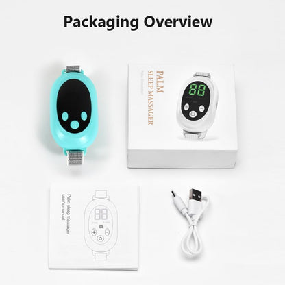 Anxiety Relief Device - Handheld Sleep Aid with Low-Frequency Pulse, Portable Microcurrent Therapy for Insomnia & Stress Relief, USB Rechargeable (Green, 1Pcs)